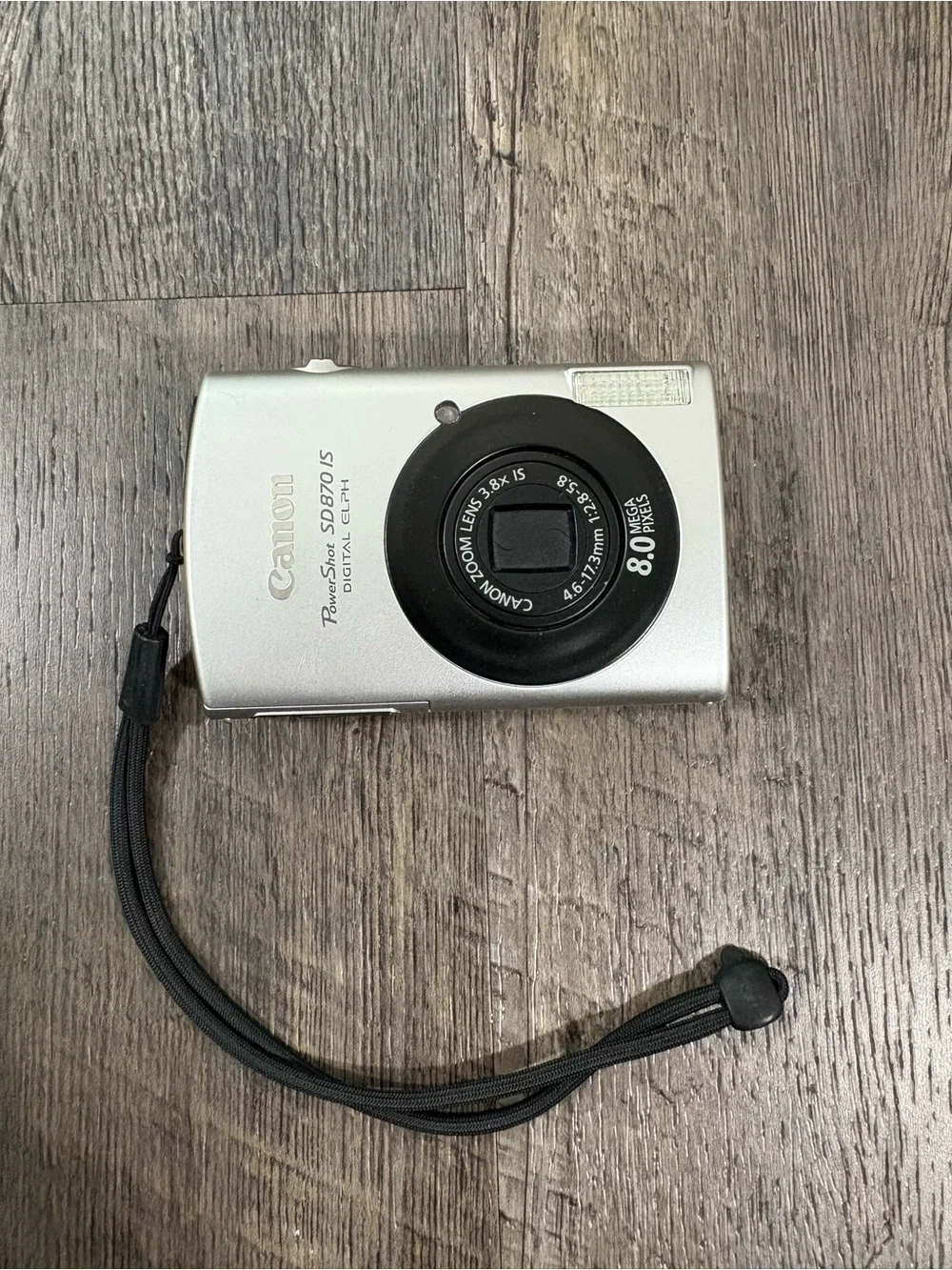CANON PowerShot SD 870 IS Digital ELPH 8.0MP 3.8x Digital Camera - Silver Tested